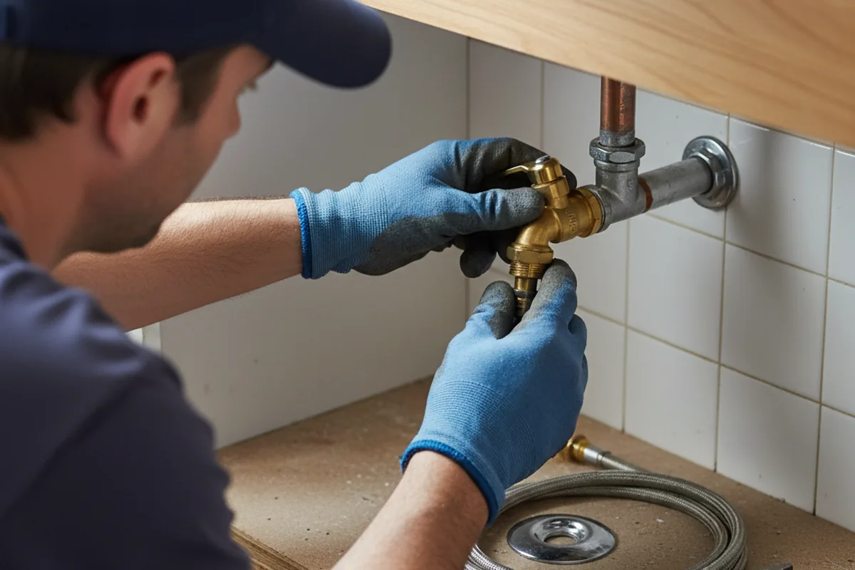 Shutoff valve and fitting work during Repiping in Fowler